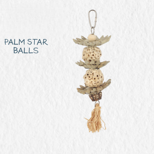 Avian Care Naturals Bird Toy Palm Star Balls