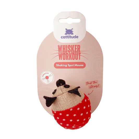Cattitude Whisker Workout Shaking Spot Mouse Cat Toy