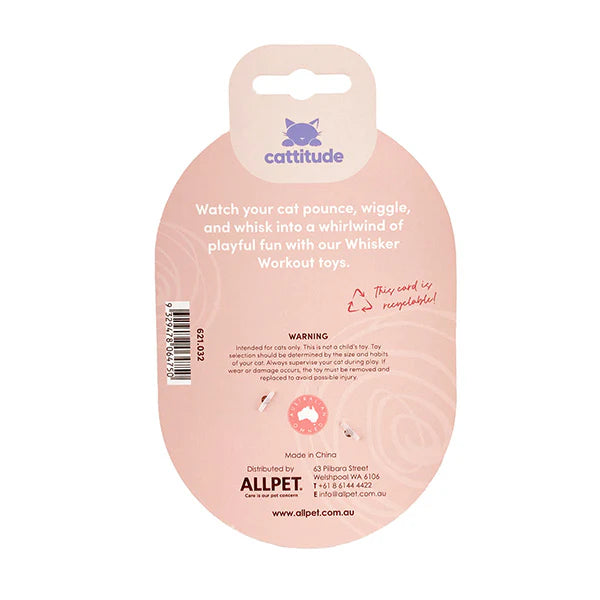Cattitude Whisker Workout Shaking Spot Mouse Cat Toy