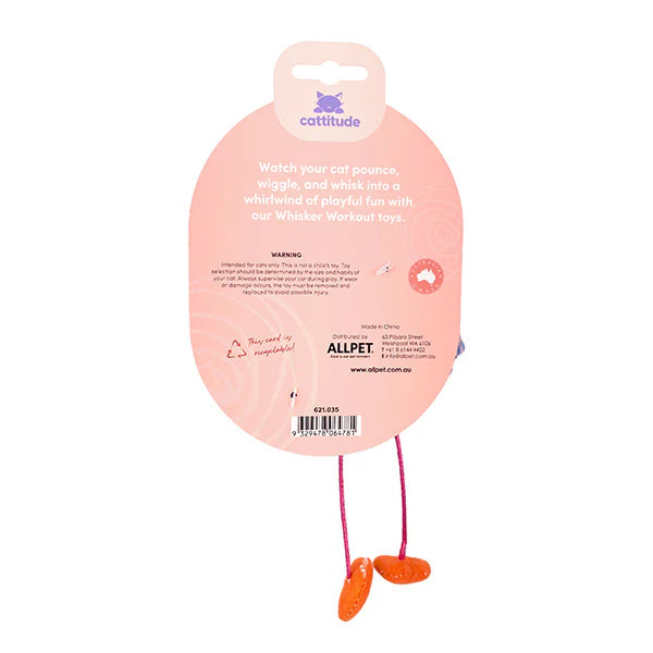 Cattitude Whisker Workout Olivia Owl Cat Toy