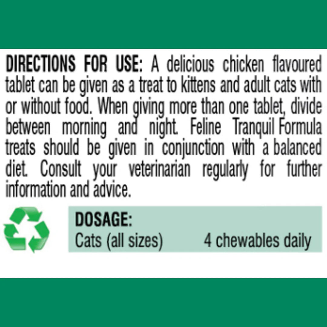 Vetalogica Feline Tranquil Formula For Cats 120 Chews