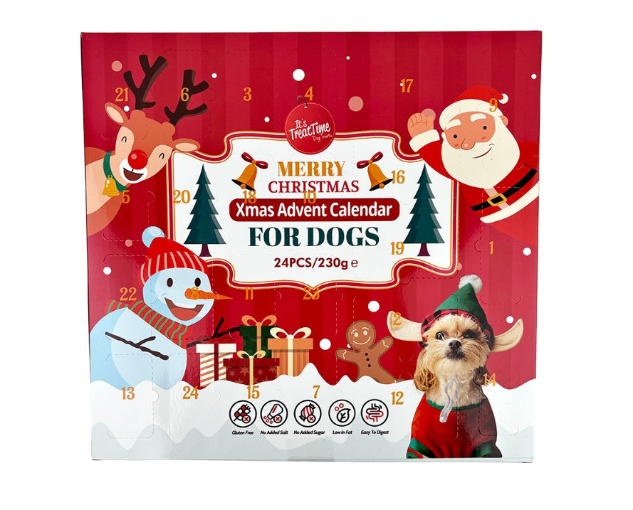 IT'S TREAT TIME DOG CHRISTMAS ADVENT CALENDAR