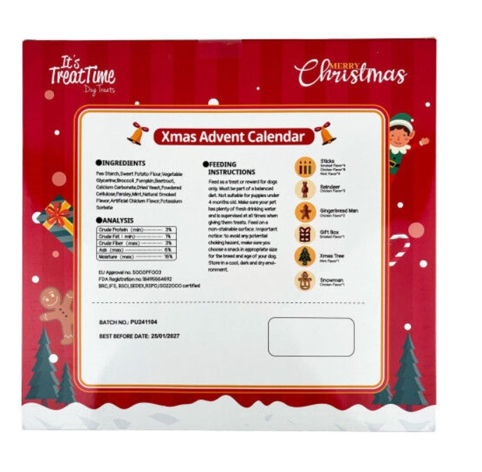 IT'S TREAT TIME DOG CHRISTMAS ADVENT CALENDAR
